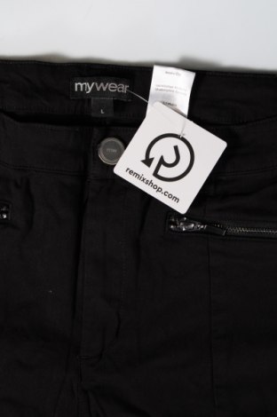 Дамски панталон My Wear, Размер M, Цвят Черен, Цена 6,38 лв.