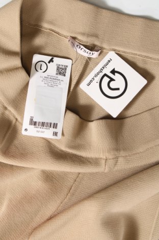 Дамски панталон Orsay, Размер L, Цвят Бежов, Цена 11,04 лв.