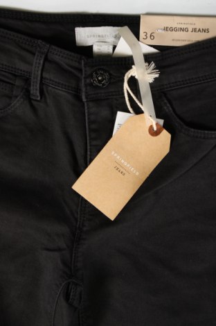 Дамски панталон Springfield, Размер S, Цвят Черен, Цена 14,28 лв.