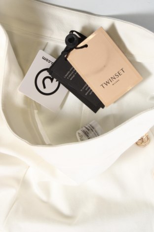 Γυναικείο παντελόνι TWINSET, Μέγεθος XS, Χρώμα Λευκό, Τιμή 138,14 €