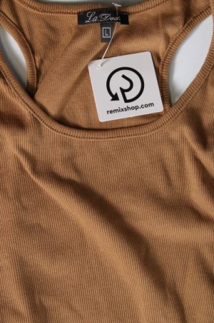 Γυναικείο αμάνικο μπλουζάκι, Μέγεθος L, Χρώμα Καφέ, Τιμή 1,64 €