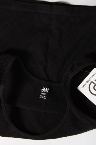 Γυναικείο αμάνικο μπλουζάκι H&M Sport, Μέγεθος S, Χρώμα Μαύρο, Τιμή 13,81 €