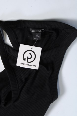 Γυναικείο αμάνικο μπλουζάκι Monki, Μέγεθος XXS, Χρώμα Μαύρο, Τιμή 6,07 €