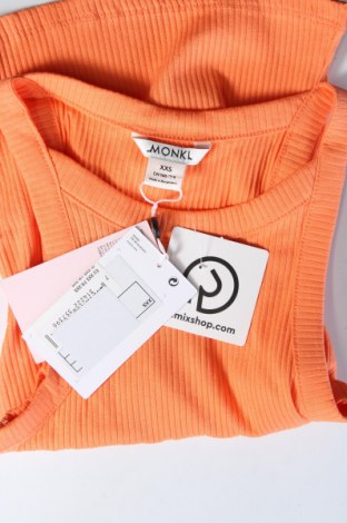 Γυναικείο αμάνικο μπλουζάκι Monki, Μέγεθος XXS, Χρώμα Πορτοκαλί, Τιμή 6,46 €