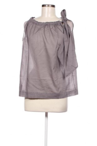 Γυναικείο αμάνικο μπλουζάκι Naf Naf, Μέγεθος L, Χρώμα Γκρί, Τιμή 2,89 €