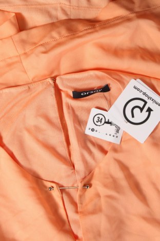 Γυναικείο αμάνικο μπλουζάκι Orsay, Μέγεθος XS, Χρώμα Πορτοκαλί, Τιμή 3,46 €