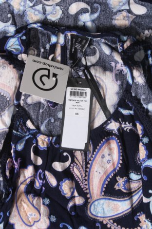 Γυναικείο αμάνικο μπλουζάκι Vero Moda, Μέγεθος XS, Χρώμα Μπλέ, Τιμή 5,71 €