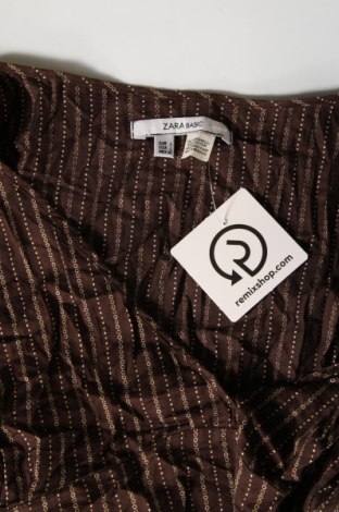 Γυναικείο αμάνικο μπλουζάκι Zara, Μέγεθος L, Χρώμα Καφέ, Τιμή 14,32 €