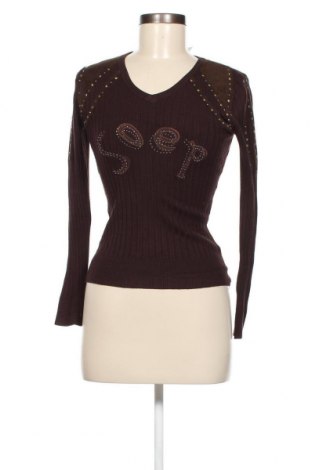 Дамски пуловер, Размер S, Цвят Кафяв, Цена 8,75 лв.