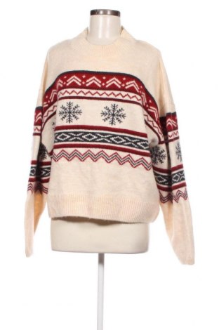 Дамски пуловер, Размер L, Цвят Бежов, Цена 8,41 лв.