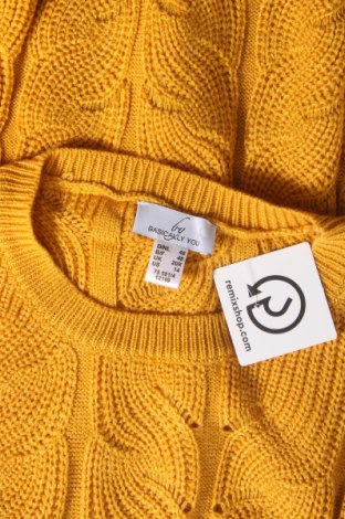 Дамски пуловер, Размер XL, Цвят Жълт, Цена 10,73 лв.