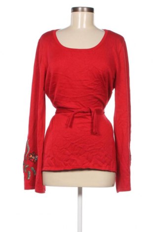 Дамски пуловер 1725.A, Размер L, Цвят Червен, Цена 13,60 лв.