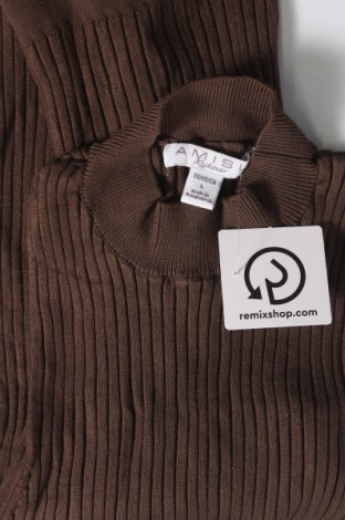 Дамски пуловер Amisu, Размер L, Цвят Кафяв, Цена 5,80 лв.