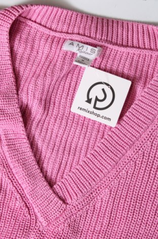 Дамски пуловер Amisu, Размер M, Цвят Розов, Цена 8,41 лв.