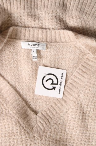 Дамски пуловер B.Young, Размер L, Цвят Бежов, Цена 9,84 лв.