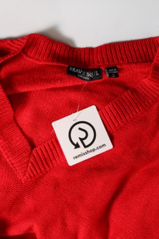 Γυναικείο πουλόβερ Brave Soul, Μέγεθος S, Χρώμα Κόκκινο, Τιμή 7,36 €