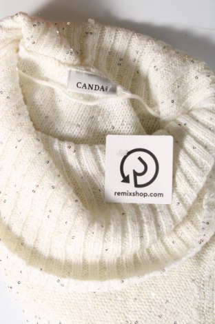 Дамски пуловер Canda, Размер M, Цвят Бял, Цена 8,12 лв.