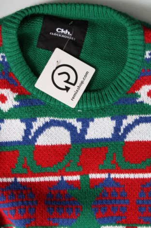 Дамски пуловер Clockhouse, Размер XL, Цвят Зелен, Цена 10,15 лв.