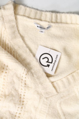 Дамски пуловер Clockhouse, Размер XS, Цвят Екрю, Цена 9,57 лв.