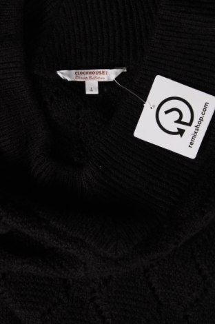 Дамски пуловер Clockhouse, Размер L, Цвят Черен, Цена 8,70 лв.