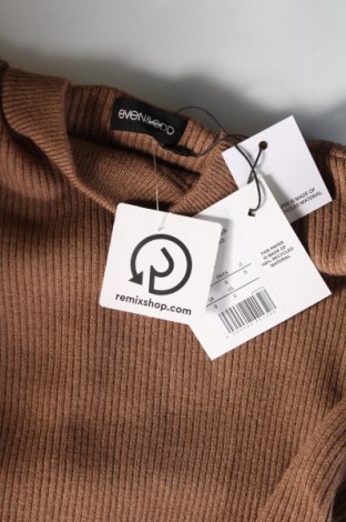 Дамски пуловер Even&Odd, Размер S, Цвят Кафяв, Цена 14,26 лв.