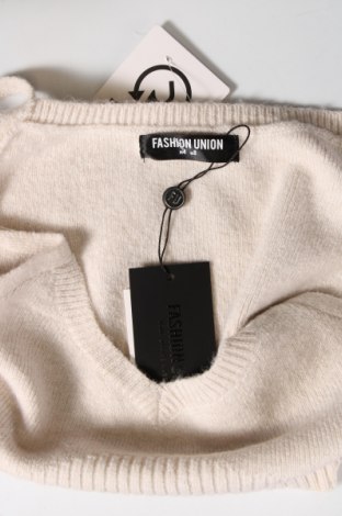 Дамски пуловер Fashion Union, Размер S, Цвят Екрю, Цена 10,44 лв.