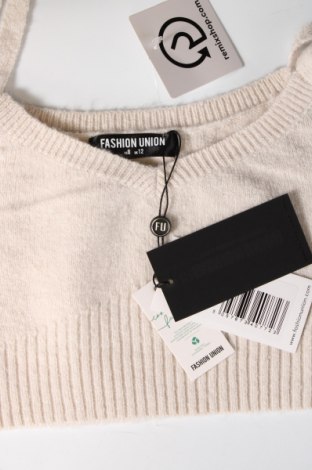Дамски пуловер Fashion Union, Размер M, Цвят Екрю, Цена 10,44 лв.