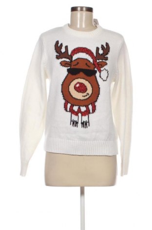 Дамски пуловер Fb Sister, Размер M, Цвят Бял, Цена 8,41 лв.
