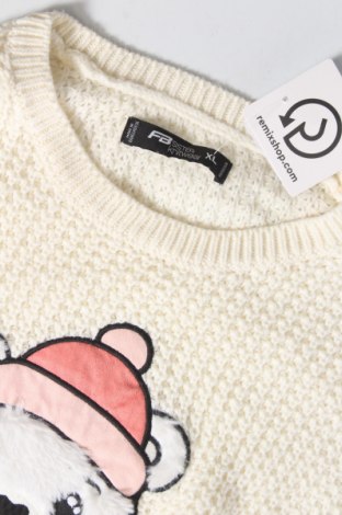 Дамски пуловер Fb Sister, Размер XL, Цвят Бял, Цена 13,05 лв.