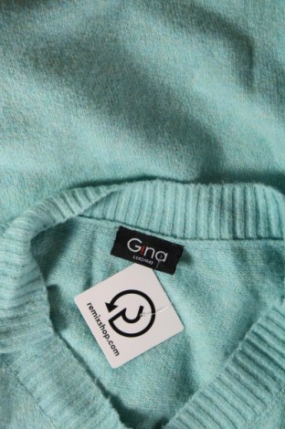 Дамски пуловер Gina, Размер L, Цвят Син, Цена 10,15 лв.
