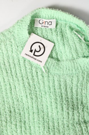 Дамски пуловер Gina, Размер M, Цвят Зелен, Цена 10,44 лв.
