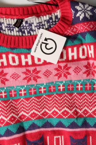 Дамски пуловер H&M Divided, Размер M, Цвят Многоцветен, Цена 8,41 лв.