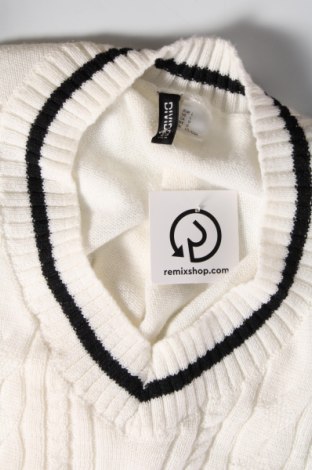 Дамски пуловер H&M Divided, Размер L, Цвят Бял, Цена 9,86 лв.