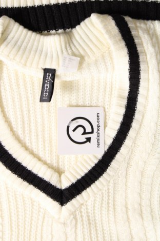 Дамски пуловер H&M Divided, Размер XS, Цвят Бял, Цена 9,86 лв.