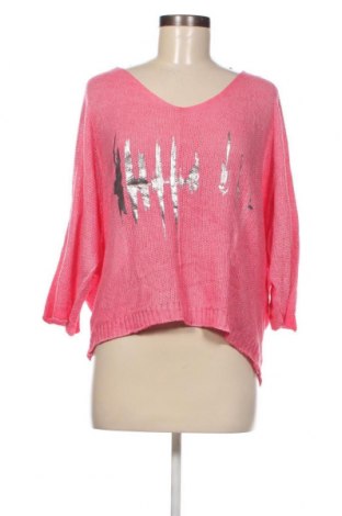Дамски пуловер Heart Kiss, Размер M, Цвят Розов, Цена 8,40 лв.
