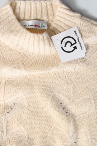 Дамски пуловер Helena Vera, Размер S, Цвят Бежов, Цена 8,99 лв.