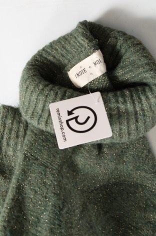 Дамски пуловер INDIE + MOI, Размер L, Цвят Зелен, Цена 12,47 лв.