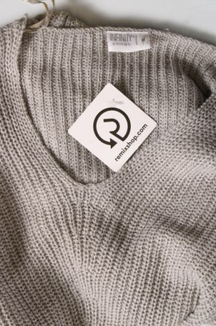 Дамски пуловер Infinity, Размер M, Цвят Сив, Цена 13,05 лв.