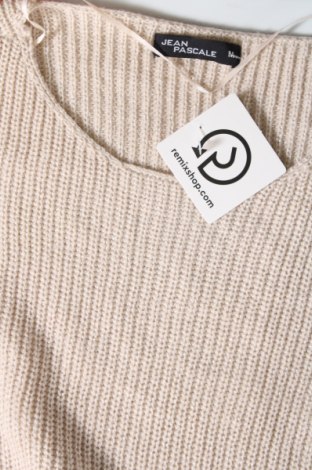 Дамски пуловер Jean Pascale, Размер M, Цвят Бежов, Цена 8,99 лв.