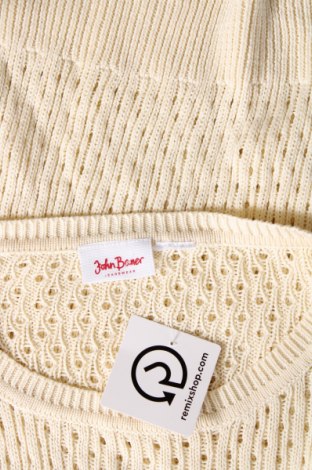 Γυναικείο πουλόβερ John Baner, Μέγεθος L, Χρώμα Εκρού, Τιμή 5,38 €