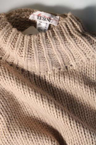 Дамски пуловер Linea Tesini, Размер XL, Цвят Бежов, Цена 13,05 лв.