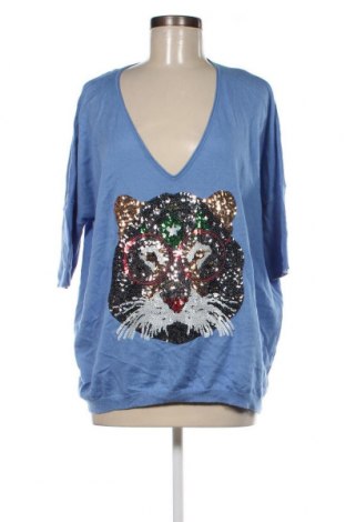 Дамски пуловер Miss Goodlife, Размер XS, Цвят Син, Цена 13,05 лв.