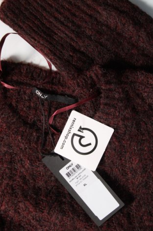 Дамски пуловер ONLY, Размер XL, Цвят Червен, Цена 16,74 лв.
