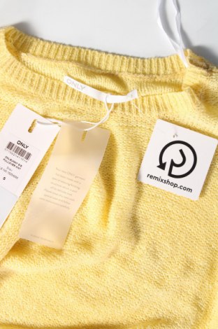 Дамски пуловер ONLY, Размер S, Цвят Жълт, Цена 17,82 лв.