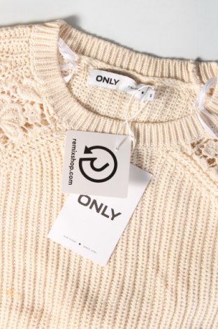 Дамски пуловер ONLY, Размер S, Цвят Бежов, Цена 21,60 лв.