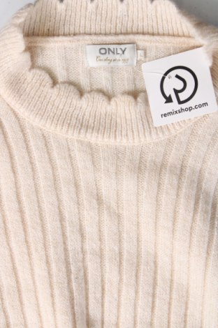 Дамски пуловер ONLY, Размер L, Цвят Екрю, Цена 8,60 лв.