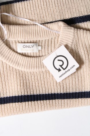 Дамски пуловер ONLY, Размер L, Цвят Бежов, Цена 10,40 лв.
