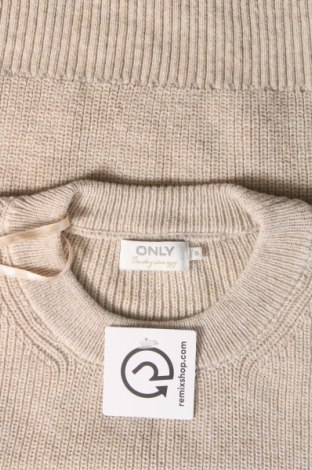 Дамски пуловер ONLY, Размер S, Цвят Бежов, Цена 6,80 лв.