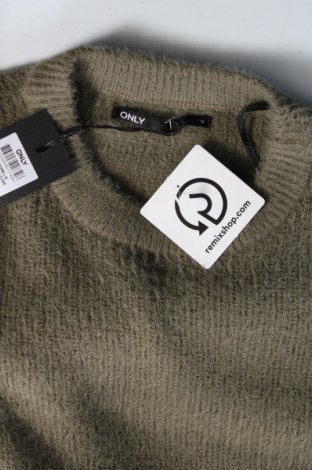 Дамски пуловер ONLY, Размер S, Цвят Зелен, Цена 24,30 лв.
