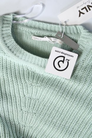 Дамски пуловер ONLY, Размер XXS, Цвят Зелен, Цена 24,30 лв.